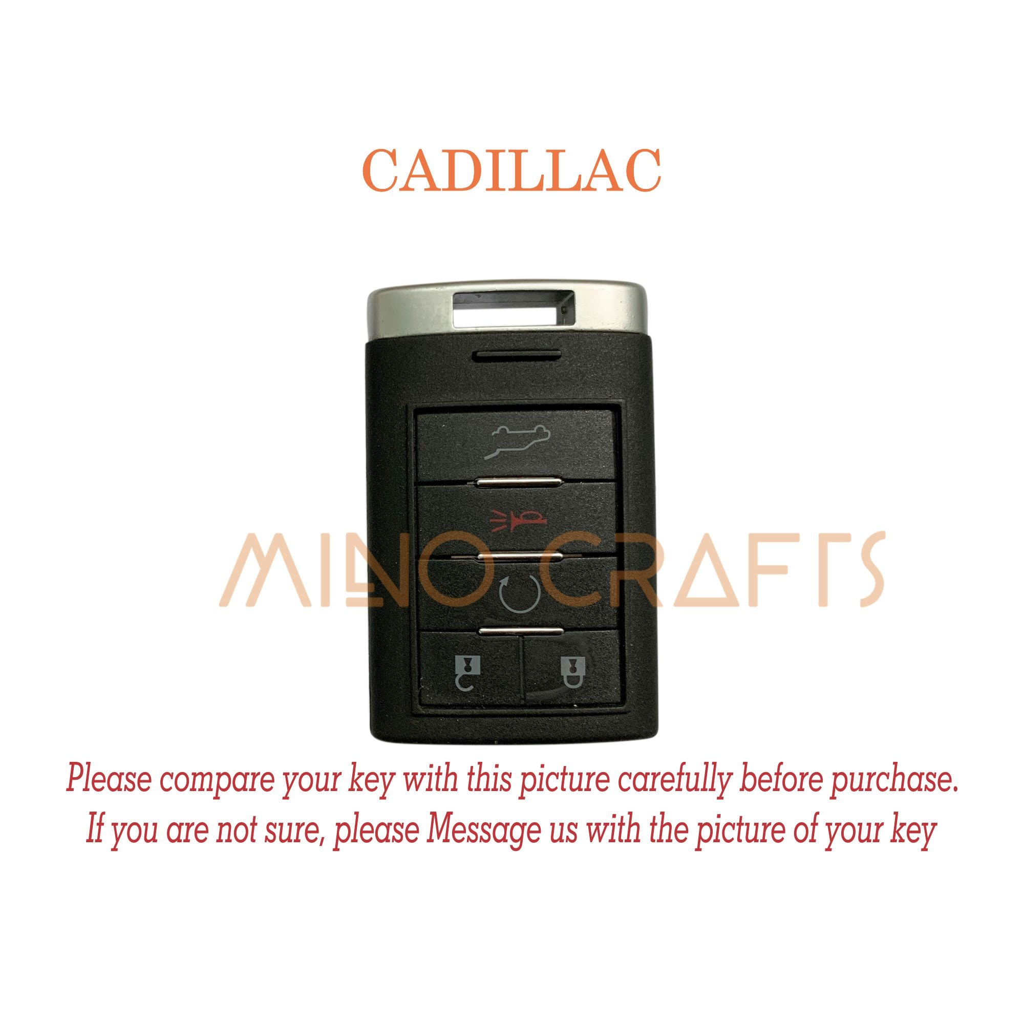 my cadillac app not showing key fob