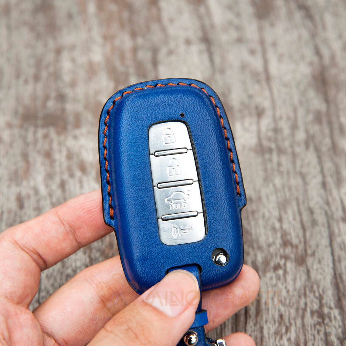 Key Cover for Kia Forte Blue Leather Key Fob Cover Car Key Etsy