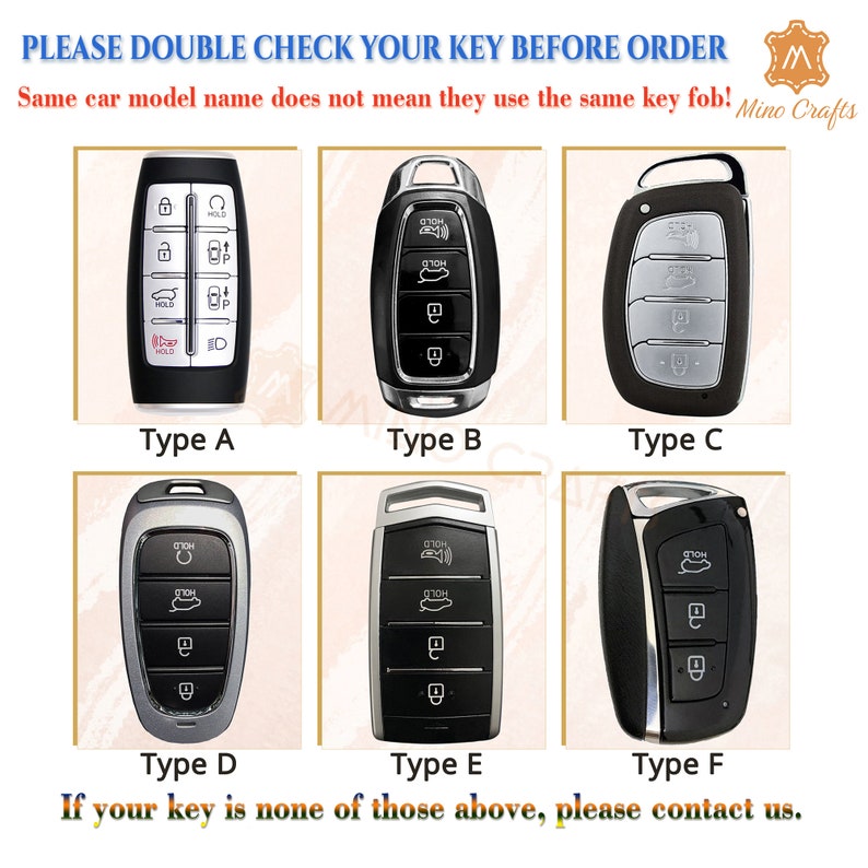 Leather Key Fob Cover Suit for G70 GV70 G80 GV80 Christmas Gift New ...
