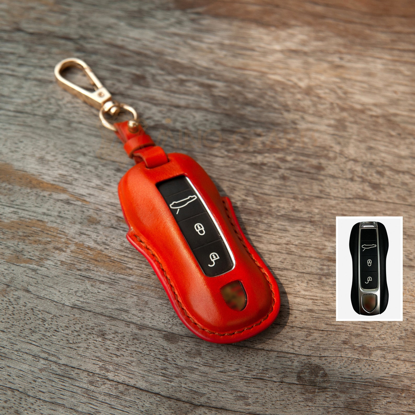 Leather Key Cover Case for Porsche Cayenne 911 Cayenne Coupe Etsy