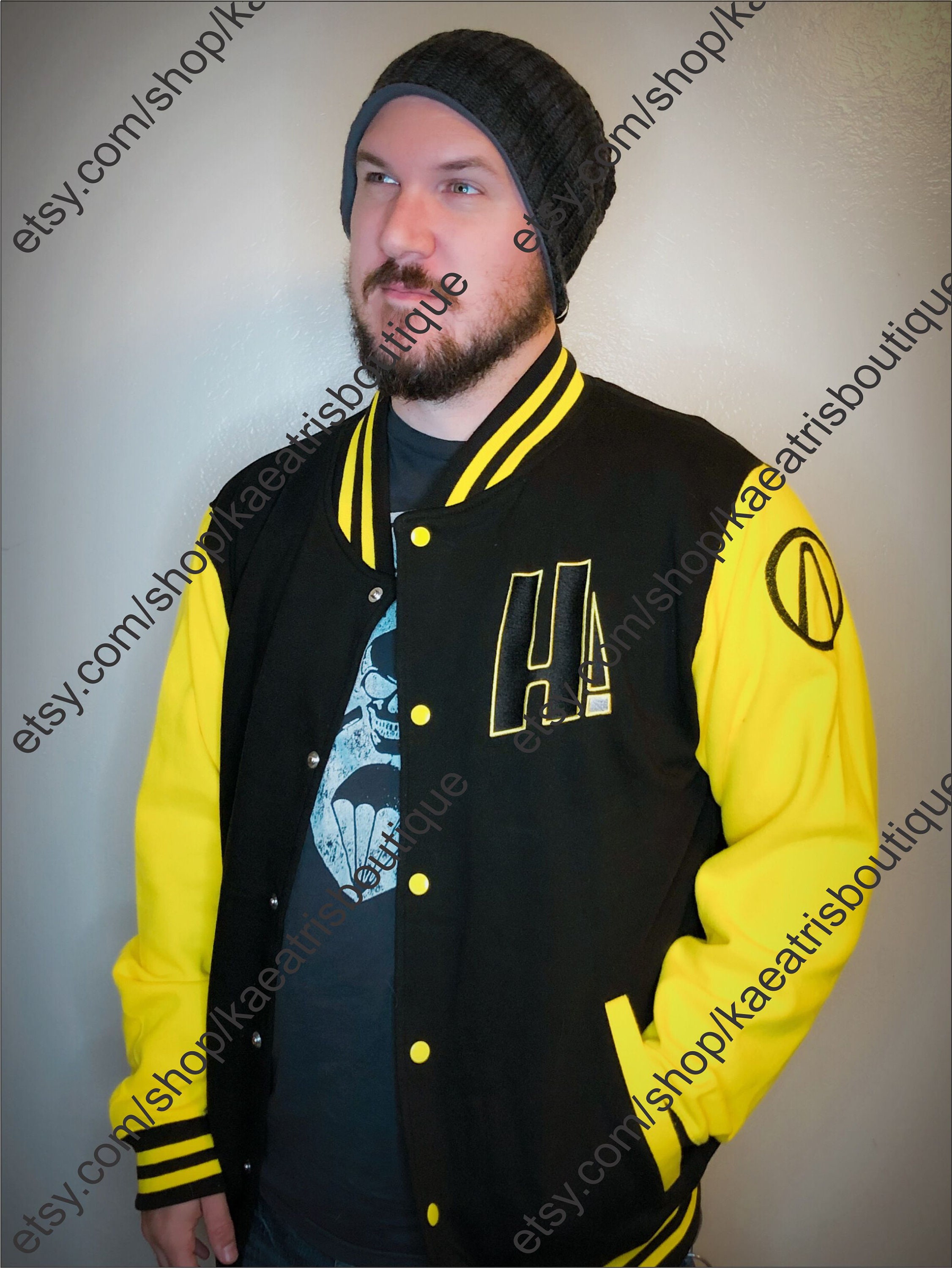 Hufflepuff shop letterman jacket
