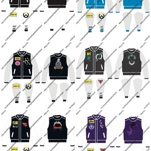 Overwatch Inspired Letterman Jackets image 9