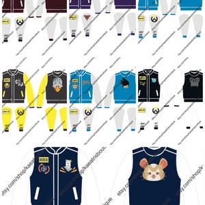Overwatch Inspired Letterman Jackets image 10