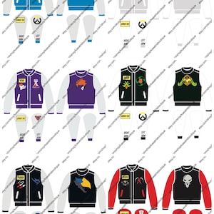 Overwatch Inspired Letterman Jackets image 8