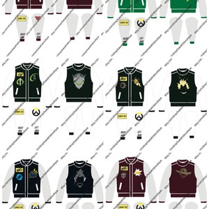 Overwatch Inspired Letterman Jackets image 7