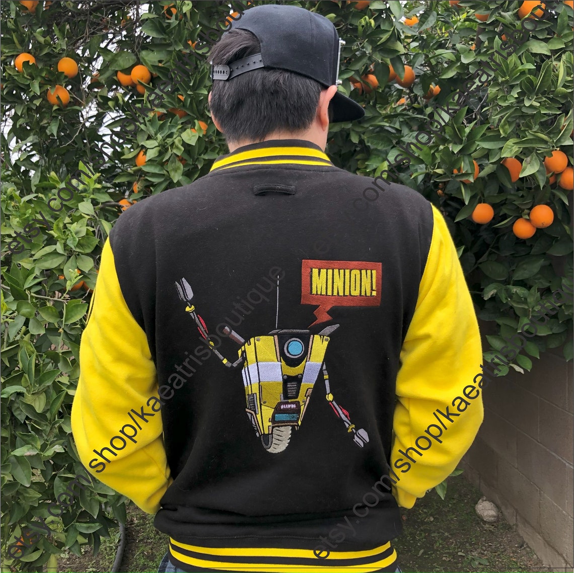 Borderlands Claptrap Inspired Letterman Jacket - Etsy