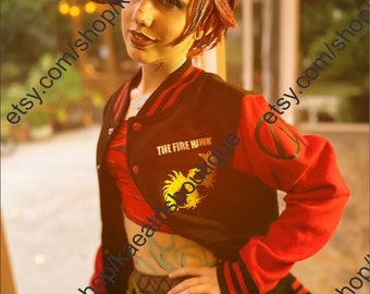 Borderlands Fire Hawk Lilith letterman jacket