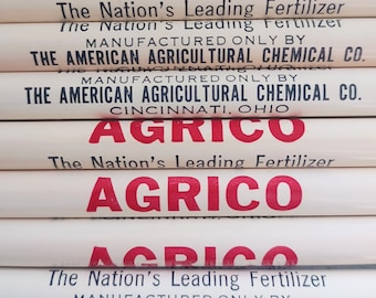 Vintage AGRICO Fertilizer, The American African African African African Animalpeicling Co., Cincinnati, Ohio, One (1) Pencil 1950er Jahre
