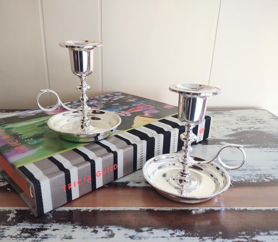 ヴィンテージ lanthe of england シルバーメッキ キャンド燭台