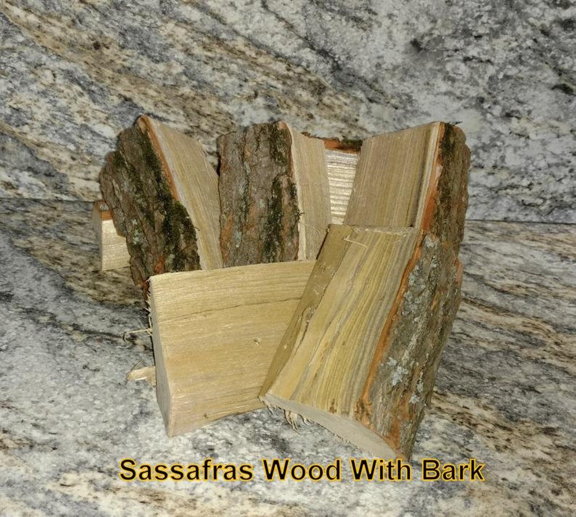 Sassafras Wood With Bark Organic Hand Selected Seasoned Chunk Etsy