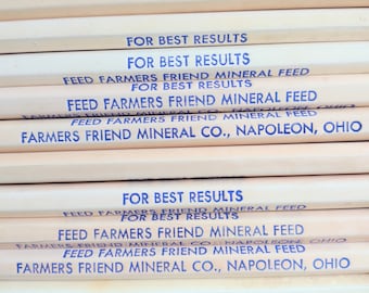 Vintage "For Best Results Feed Farmers Friend Mineral Feed" Farmers Friend Mineral Co., Napoleon, Ohio, Pencil One (1) Circa 1950's