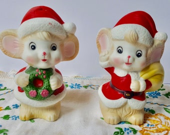 christmas mouse figurines vintage bisque porcelain christmas decorations christmas mice pair cute christmas decor - Mouse Decorations Christmas christmas mouse figurines vintage bisque porcelain christmas decorations christmas mice pair cute christmas decor - Mouse Decorations Christmas