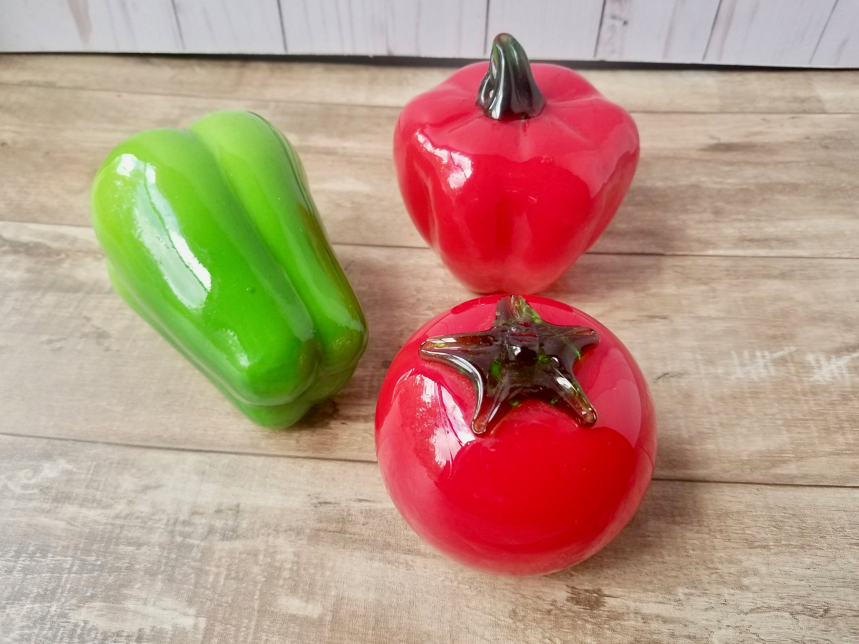 Glass Vegetables Murano Style Art Glass Hand Blown Glass Etsy Nederland