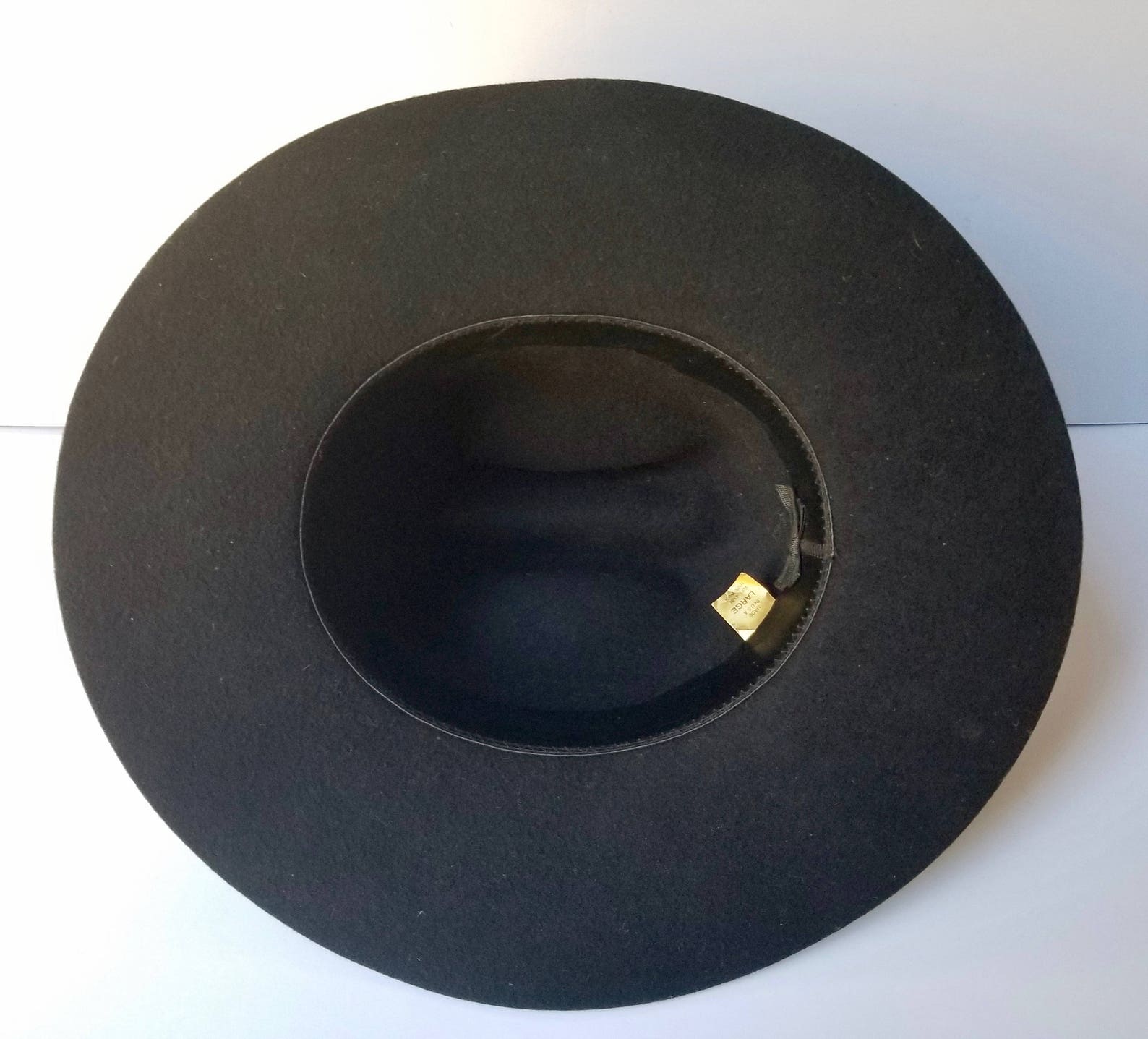 Black Western Cowboy Hat Youth Size Large Western Hat Wool Etsy