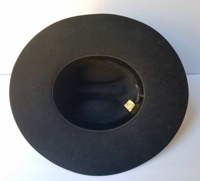 Black Western Cowboy Hat Youth Size Large Western Hat Wool Etsy