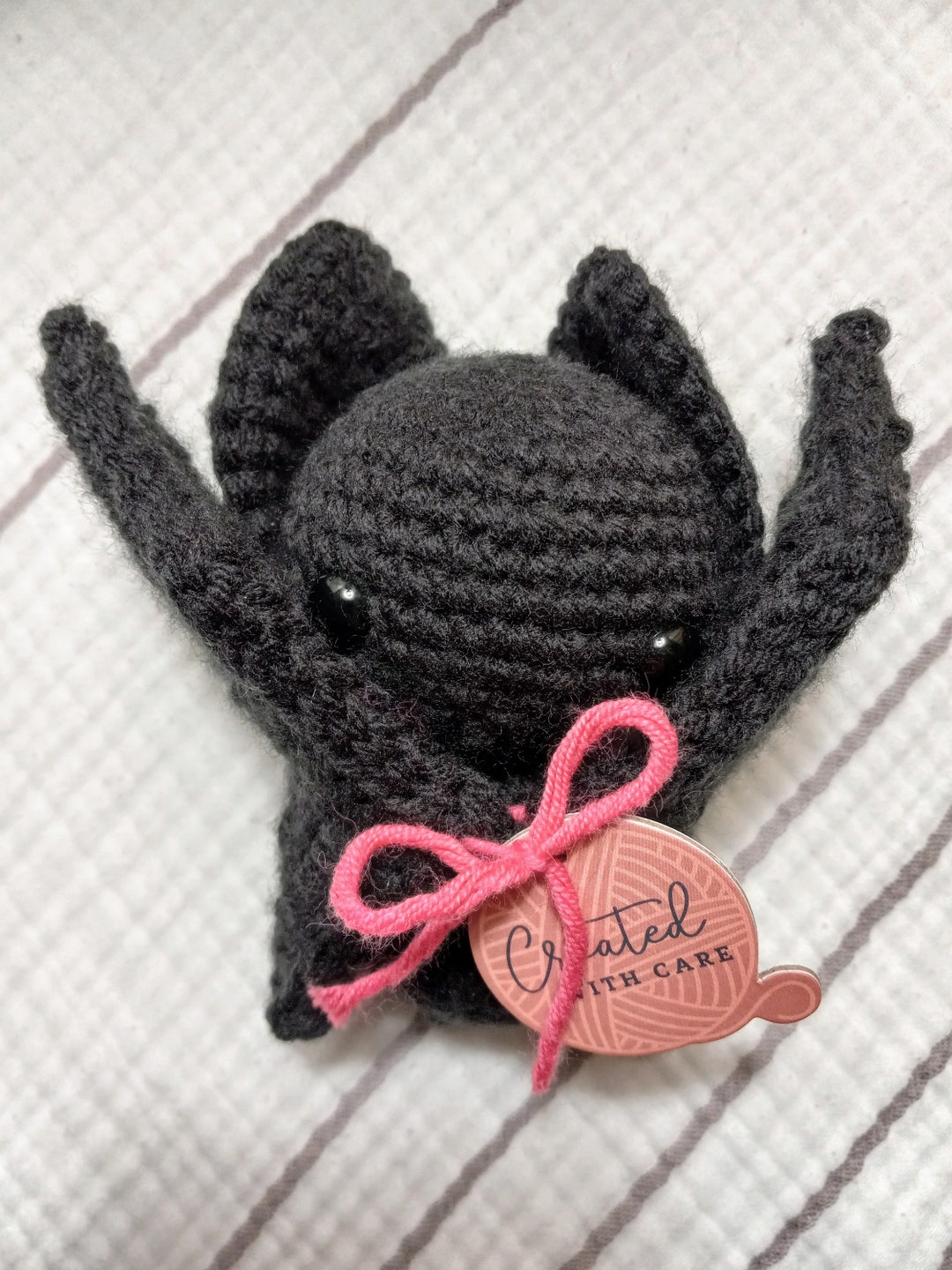 Black Baby Bat Rattle Bat-shaped Nursery Decor, Alternative Style ...