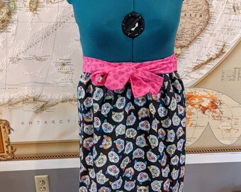 Day of the Dead Apron, Skull Apron, Cat Apron