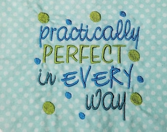 Practically Perfect in Every Way bib