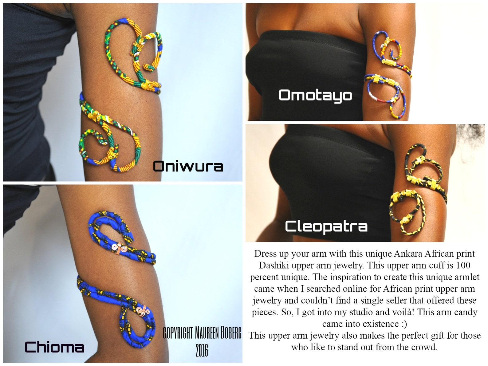 African Print Ankara Upper Arm Cuff Armlet Arm Band Upper Etsy