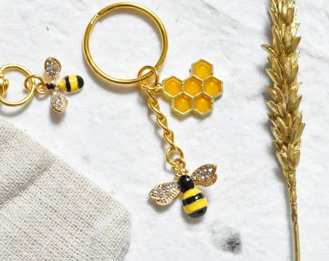 BEE KEYRING Keyring, Keychain, Bee, Beelover, Friendship, Best Friend