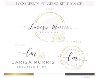 Daisy Flower Logo: Premade Branding Kit for Beauty, Cosmetic, Therapist Businesse (AI/PNG/JPEG) 228
