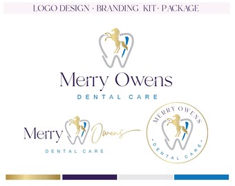 Teeth care logo and branding Dental logo Teeth care logo White teeth branding teeth horse logo template Tooth dental branding