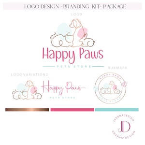 Vorgefertigtes Haustier-Logo-Design