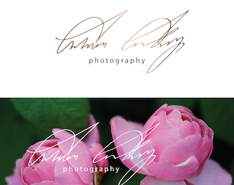 Custom handwritten personal signature logo logo  Photography logo Jewelry branding Rose gold brand Therapist logo Personal custom  watermark