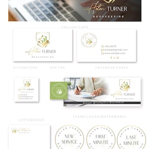 Kit de logotipo y marca financiera: Contabilidad, Servicios Tributarios (AI/PNG/JPEG) 226 imagen 3