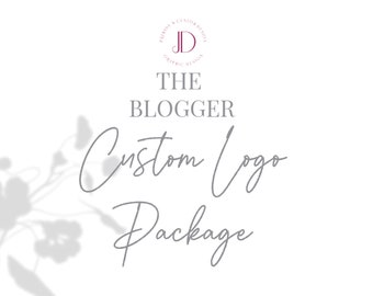 Custom logo design -  Custom blogger package - Custom logo design and watermark - Facebook, Youtube banner and avatars