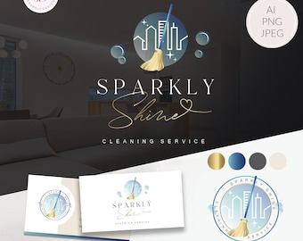 Cleaning company logo, Cleaning service brand, Interior cleaning service logo, House buildings cleaning brand, Residential cleaning logo 60