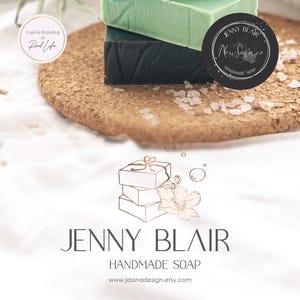 Handmade Soap Logo Design: Bath & Lotion Branding Set (AI/PNG/JPEG)119