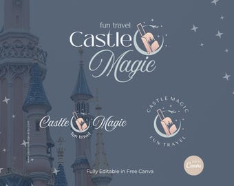 Canva Travel Agent Logo, Fun Kids Branding, Family Travel Brand, Editable Vacation Templates  no.7