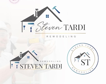 Home repair logo Roof repair Home fix logo Handyman logo Home services logo Home tools logo Fix home logo template House tools logo 237