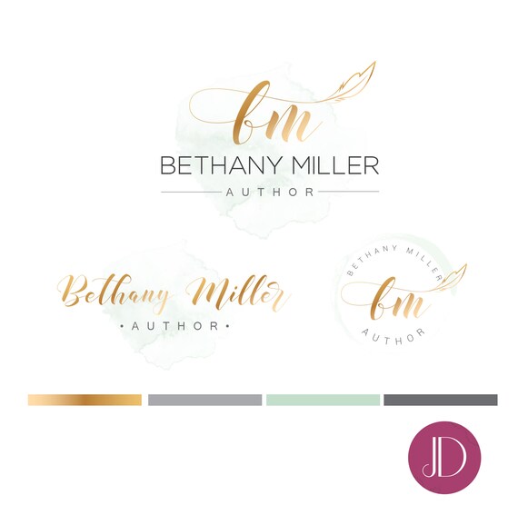 Branding Kit Logo Design Author Logo Journalist Logo Etsy