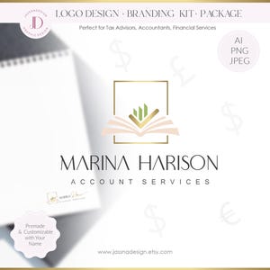 Finance logo and branding Accounting service logo Tax service logo  Book logo Account service logo Tax business logo Accounting logo