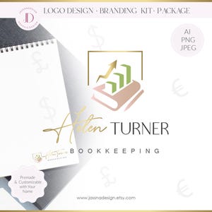 Kit de logotipo y marca financiera: Contabilidad, Servicios Tributarios (AI/PNG/JPEG) 226 imagen 2