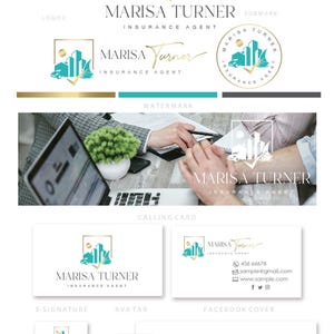 Insurance agent logo, Insurance agency logo, Insurance marketing set, House building car boat logo, Property agent logo (AI/PNG/JPEG) 128 image 4
