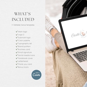 Canva Travel Agent Logo, Fun Kids Branding, Family Travel Brand, Editable Vacation Templates no.7 image 6