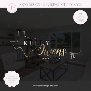 Custom Realtor Map Logo: State Outline, Real Estate Branding (AI/PNG/JPEG) 305