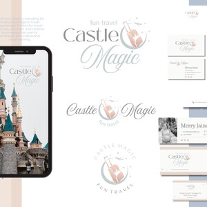 Canva Travel Agent Logo, Fun Kids Branding, Family Travel Brand, Editable Vacation Templates no.7 image 8