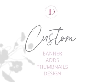 Custom banner design - Promotional banner  - Banner add design - Custom  banner -  Custom add banner- Youtube thumbnail design