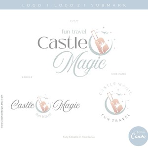 Canva Travel Agent Logo, Fun Kids Branding, Family Travel Brand, Editable Vacation Templates no.7 image 5