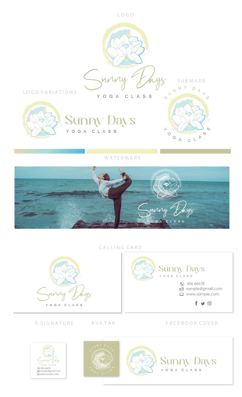 Yoga Logo Fitness Logo Life Coach Logo Personal Trainer Logo Therapist