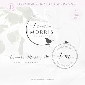 Bird branches logo and branding Photography logo Creative shop logo Jewelry  logo Therapist logo Life coach logo  Life coach logo 230