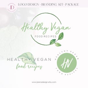Organic food logo Natural logo Vegan logo Organic logo Nutritionist logo Health coach logo Leaves logo Therapist logo Life coach 138