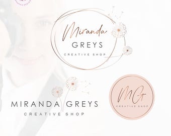 Dandelion Logo Design: Premade Branding Kit (AI/PNG/JPEG) 72