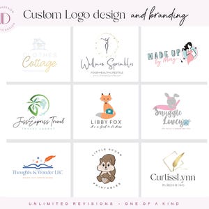 Progettazione di logo personalizzato Rebranding del logo Logo aziendale Filigrana Carta intestata Branding Etsy Logo e branding del titolare dell'azienda Marketing aziendale