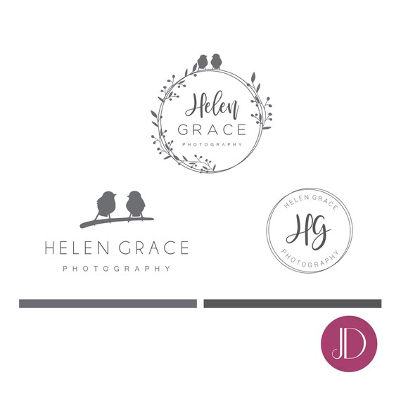 Branding Lit Logo Design Bird Branches Logo Birds Photography Logo Tree Logo Creative Logo Gold Bird Logo Wedding Planner Logo