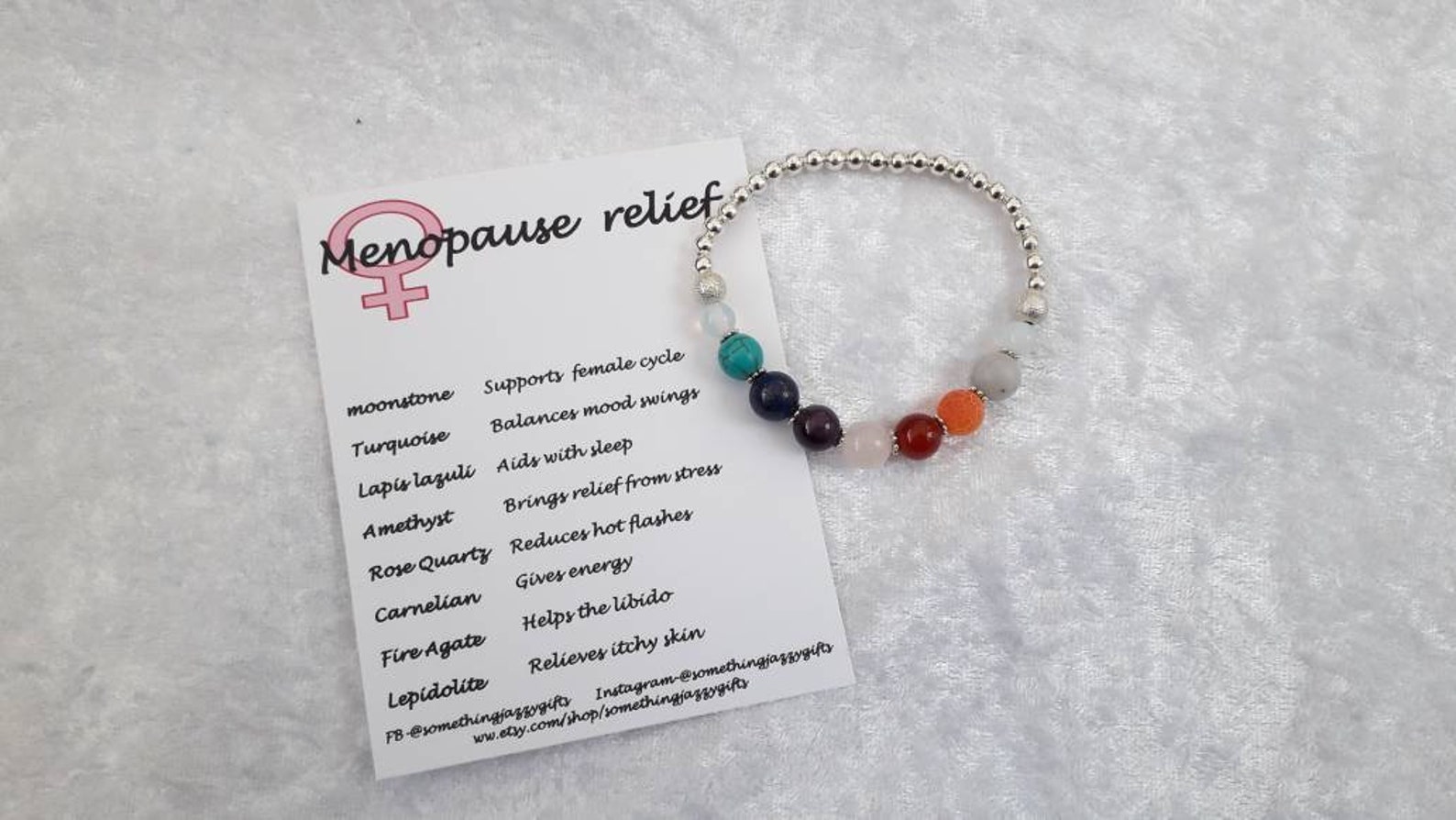 Menopause Bracelet Healing Crystal's for Menopause Etsy